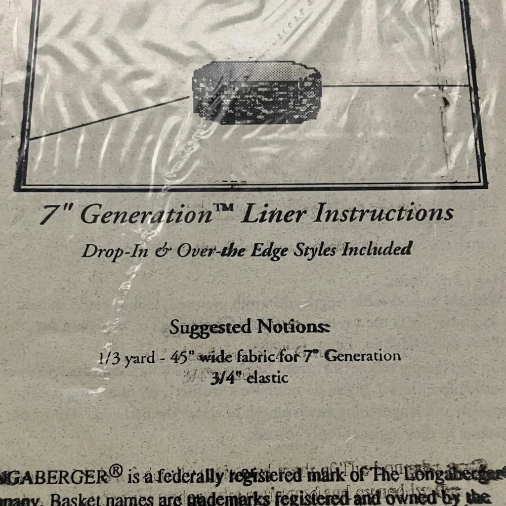 Hilltop Designs Basket Liner and Bow Patterns 90s Craft Sewing Instructions